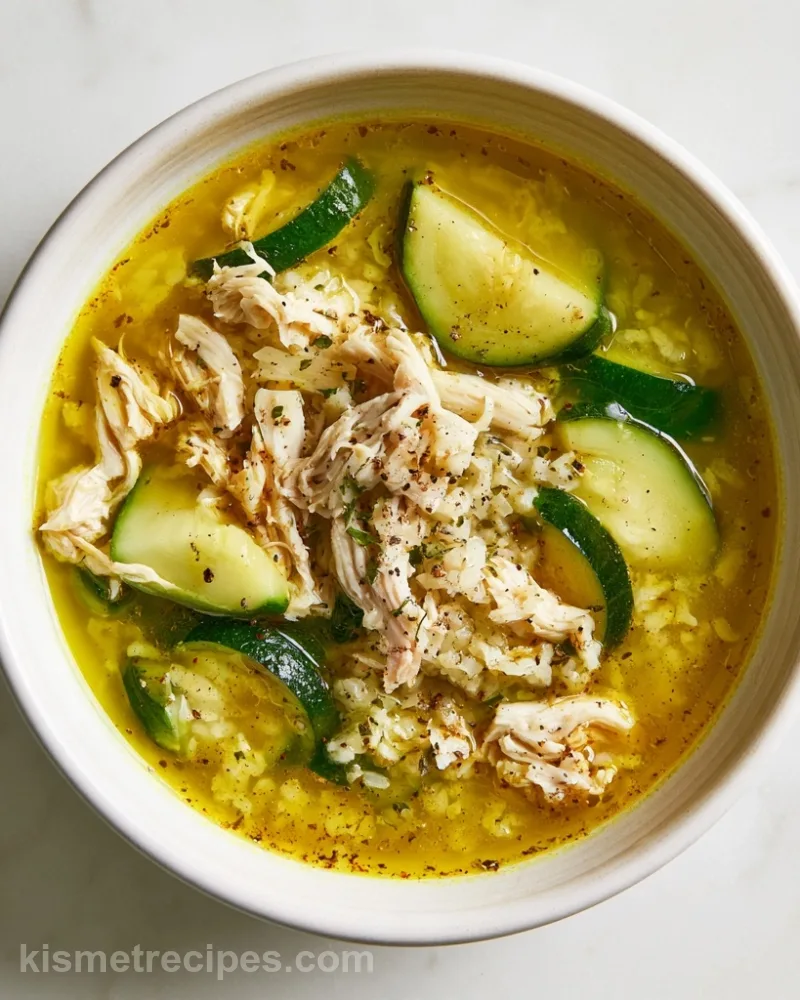 Light Chicken and Zucchini Soup
