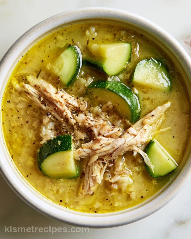 Light Chicken and Zucchini Soup