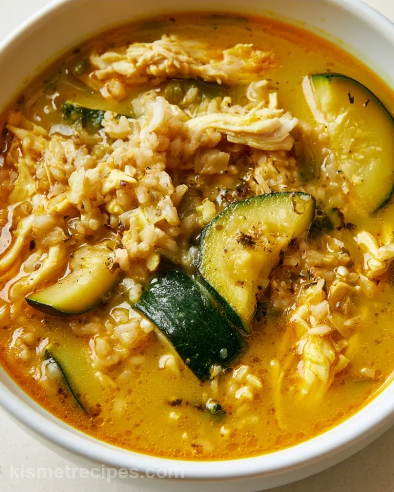 Light Chicken and Zucchini Soup