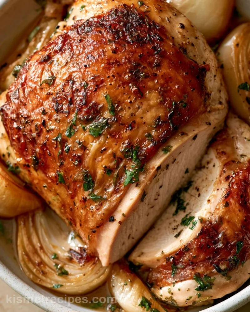 Slow Cooker Turkey Breast with Herb Gravy
